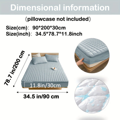 AquaQuard - 1pc Waterdichte matrasbeschermer met gewatteerd ontwerp, voor diepe matrassen, voor slaapkamers of logeerkamers