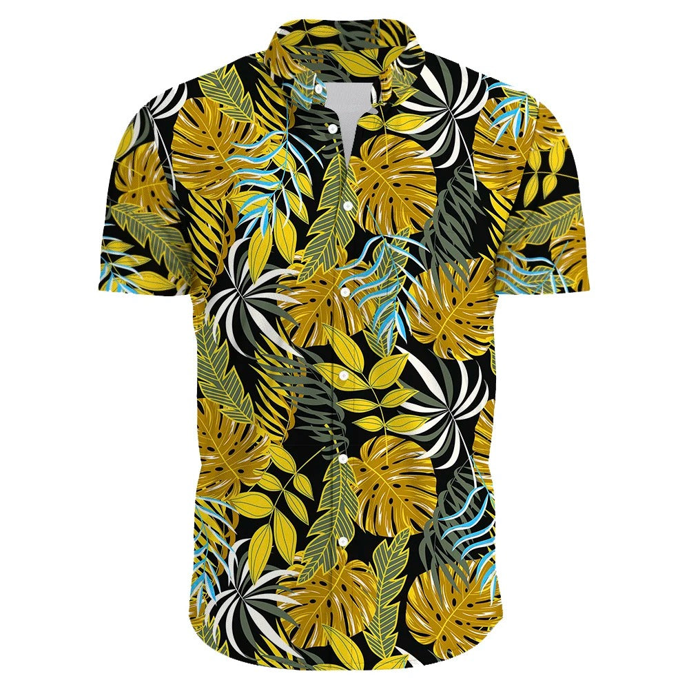 Amigo™ Hawai overhemd met bloemenprint en korte mouwen