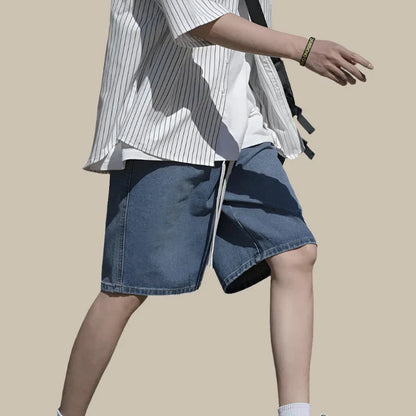 Big Boi Baggy Shorts | Street-style Denim korte spijkerbroeken heren