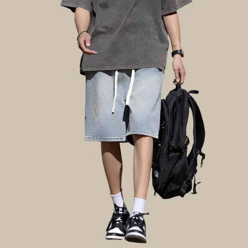 Big Boi Baggy Shorts | Street-style Denim korte spijkerbroeken heren