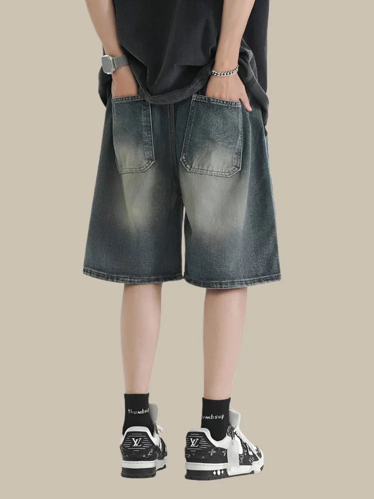 Billionaire Baggy Shorts | Streetwear Denim korte spijkerbroeken heren