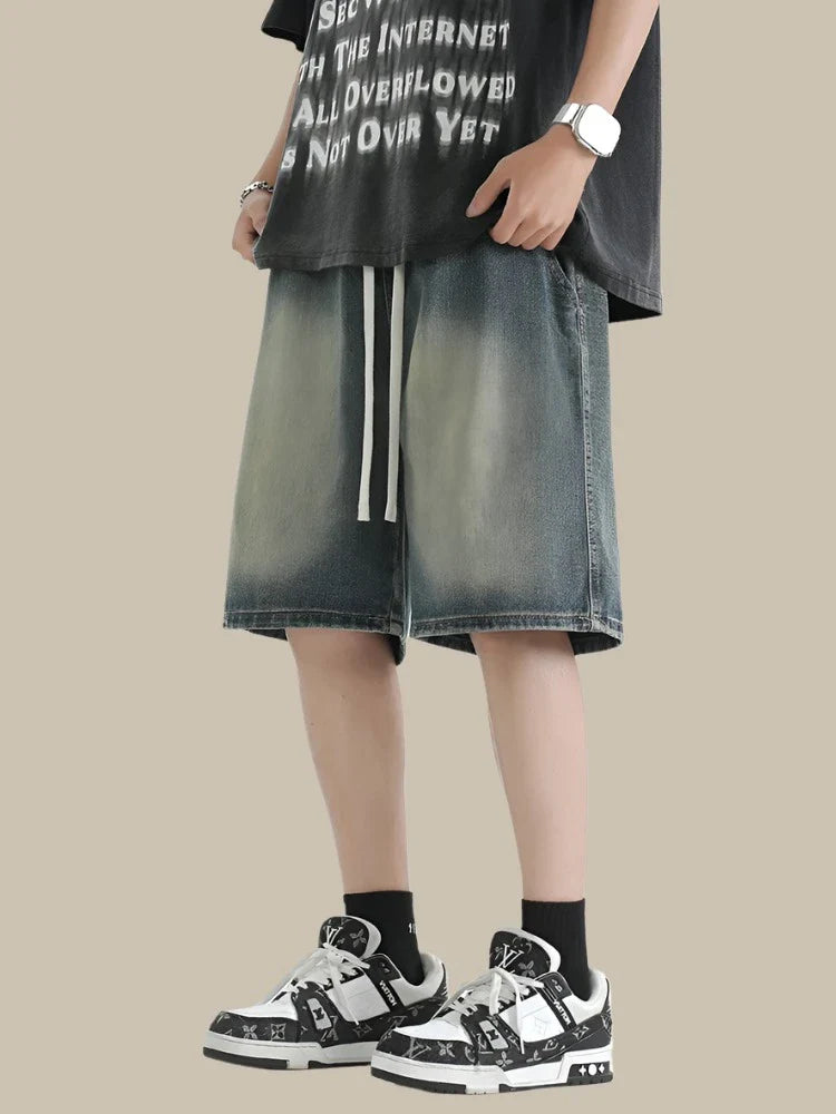 Billionaire Baggy Shorts | Streetwear Denim korte spijkerbroeken heren