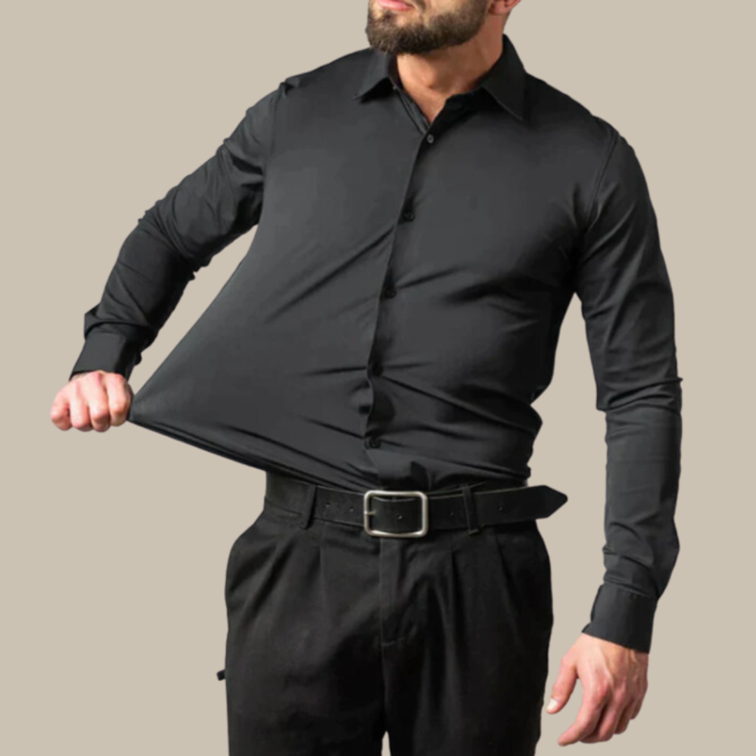 Zeta Stretch Shirt | Casual/formeel  heren overhemd met premium stretch voor de beste pasvorm