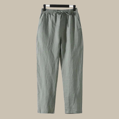 Cape Town Linnen Pantalon | Stijlvolle regular-fit heren broek voor de zomer