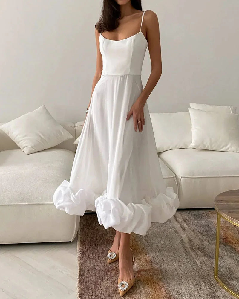 Elegantes knöchellanges Slip-Kleid