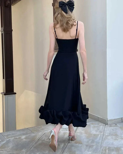 Elegantes knöchellanges Slip-Kleid