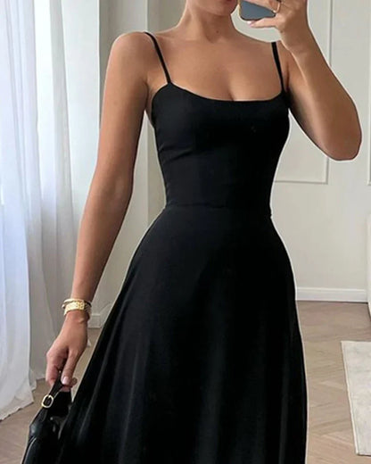 Elegantes knöchellanges Slip-Kleid