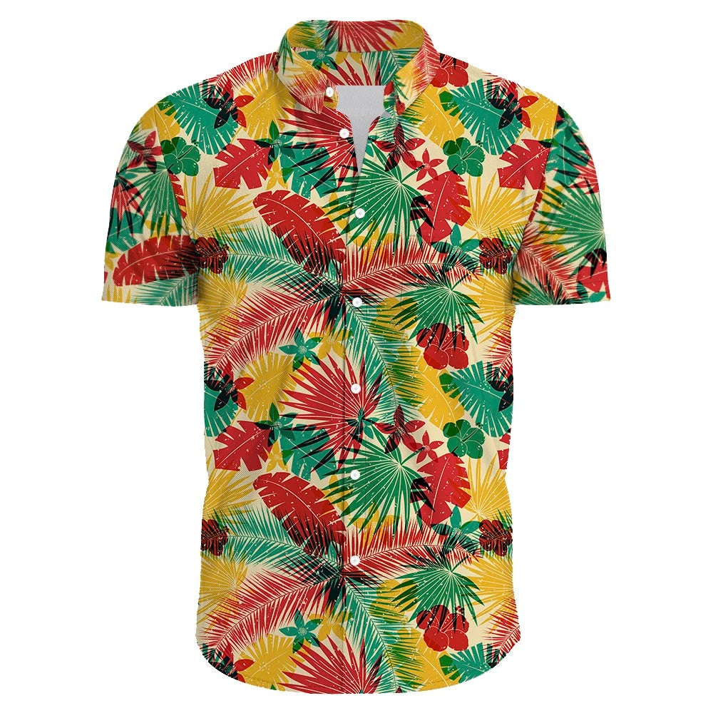 Amigo™ Hawai overhemd met bloemenprint en korte mouwen