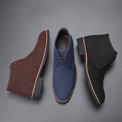 Chester Schoenen | Elegante Suede formele schoenen met hak voor heren