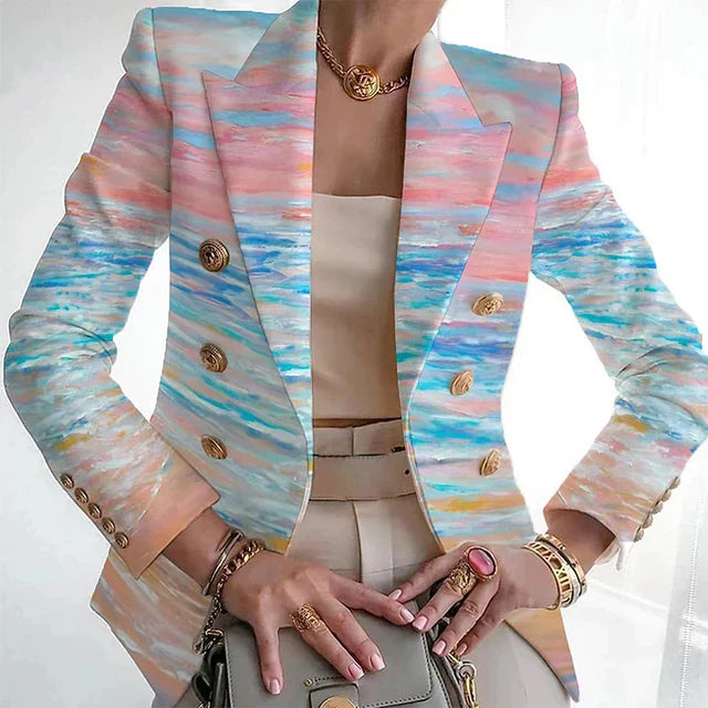 Blazer met chique print