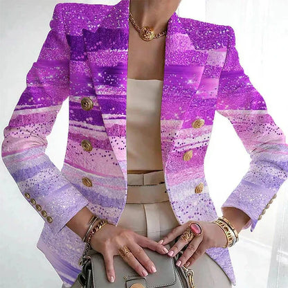 Blazer met chique print