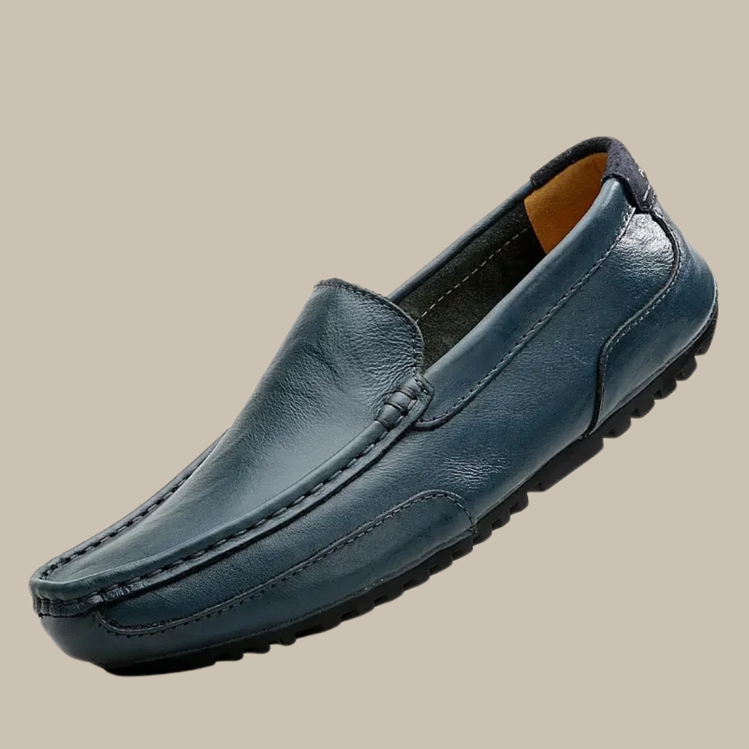 Zeta Tropez Loafers | Stijlvolle leren comfortabele leren instappers Open Walkers voor heren