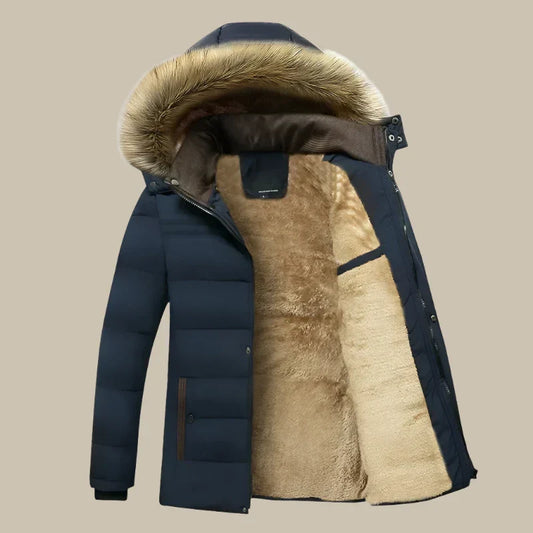 Barbor Parka | Lange warme waterdichte winterjas heren met fleece voering