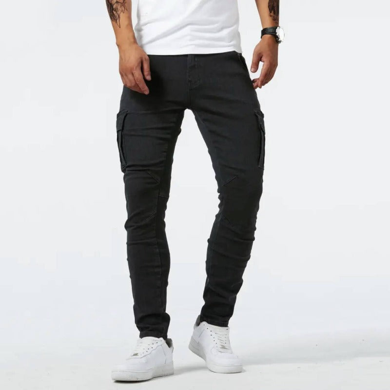 Arno Cargo Jeans | Super-stretch cargo broek voor mannen