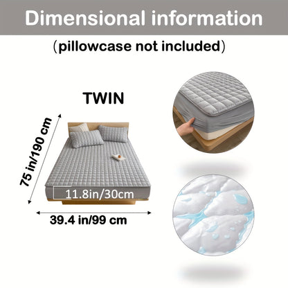 AquaQuard - 1pc Waterdichte matrasbeschermer met gewatteerd ontwerp, voor diepe matrassen, voor slaapkamers of logeerkamers