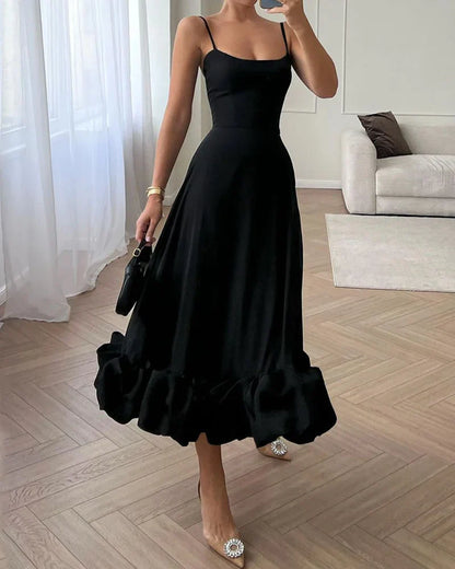 Elegantes knöchellanges Slip-Kleid