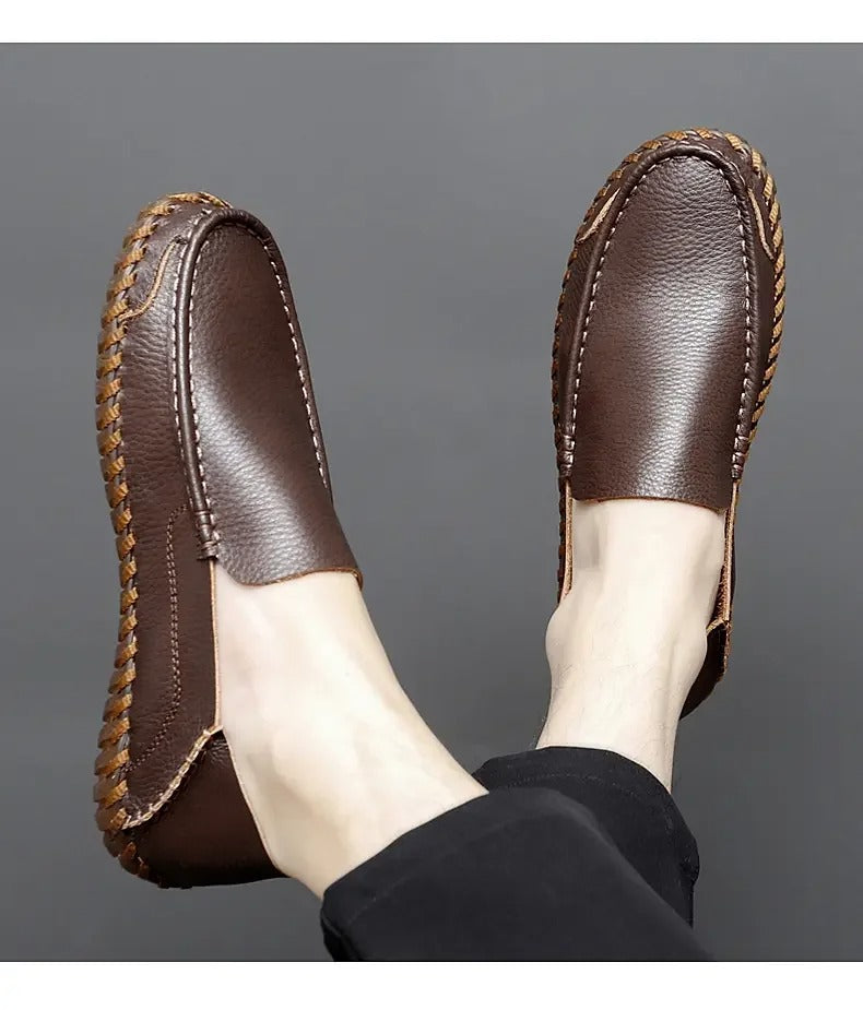 Zeta Zuma Loafers | Stijlvolle comfortabele suede Mocassins Instappers Open Walkers voor heren