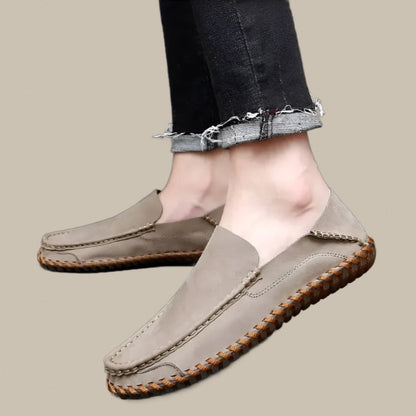 Zeta Zuma Loafers | Stijlvolle comfortabele suede Mocassins Instappers Open Walkers voor heren