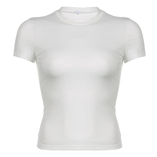 Brita - Dames Casual Cropped T-shirt met korte mouwen