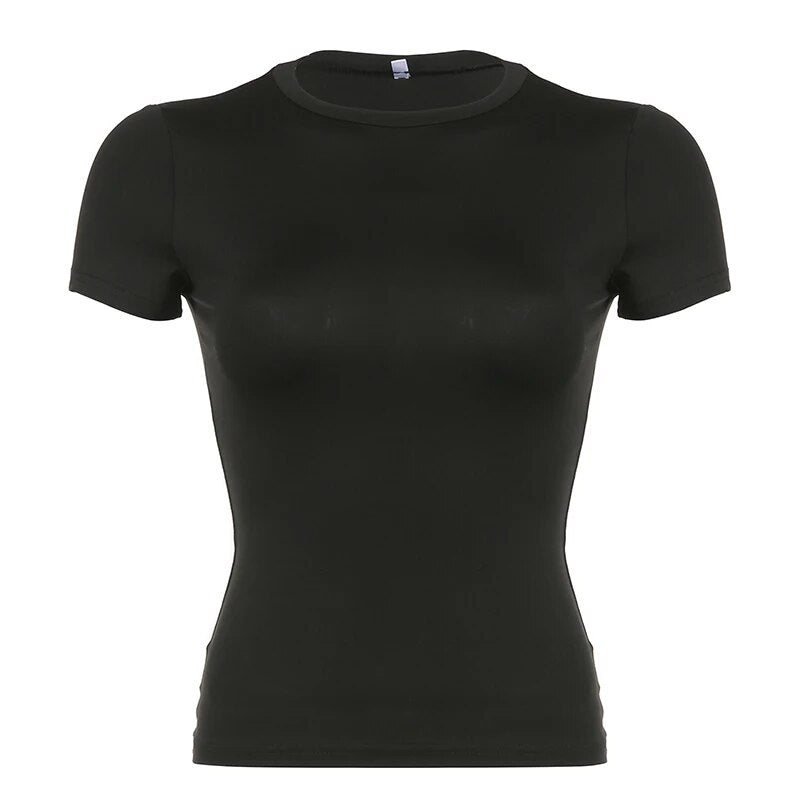 Brita - Dames Casual Cropped T-shirt met korte mouwen