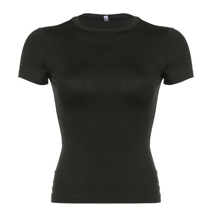 Brita - Dames Casual Cropped T-shirt met korte mouwen