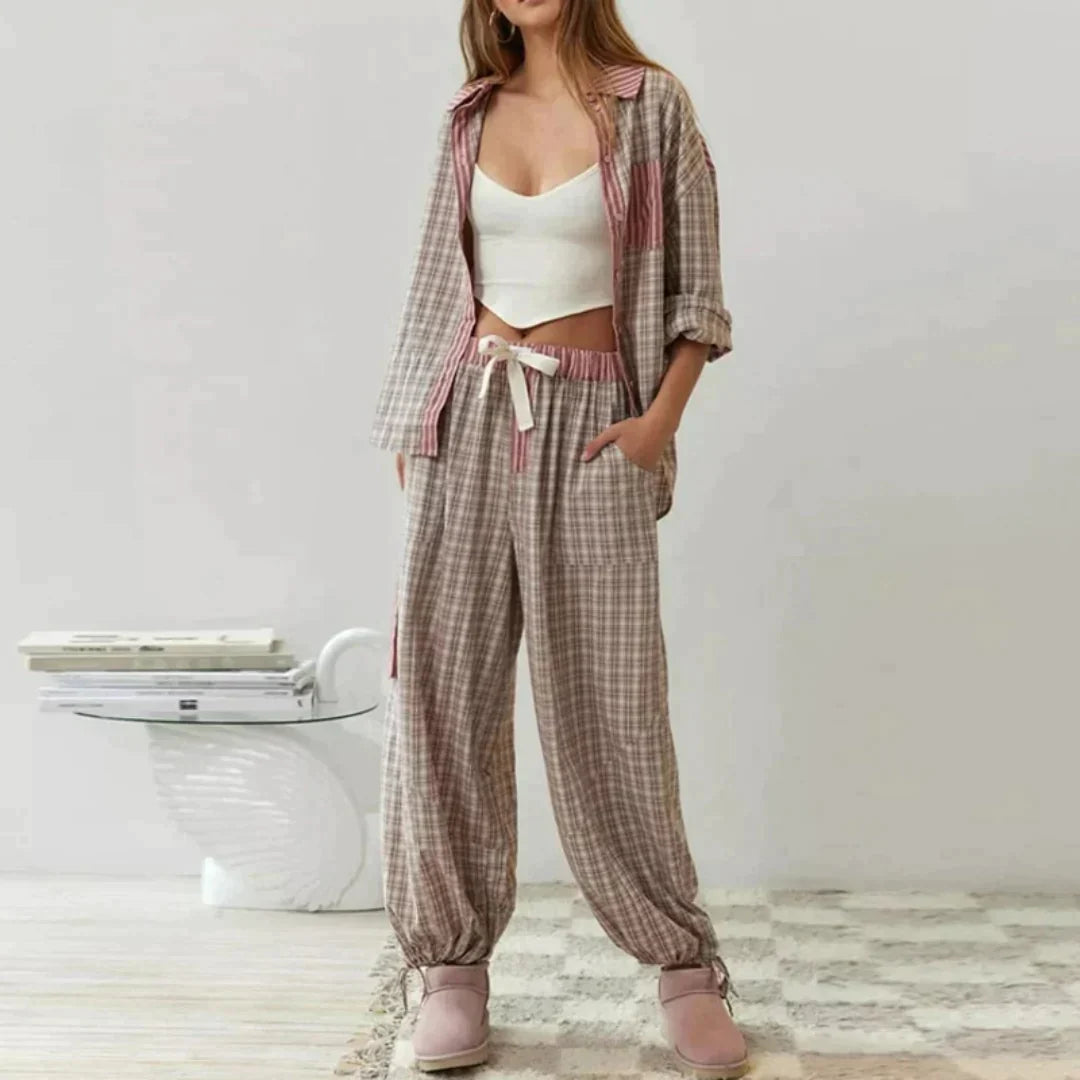 Callieâ"¢ï¸ Geruite pyjama voor dames