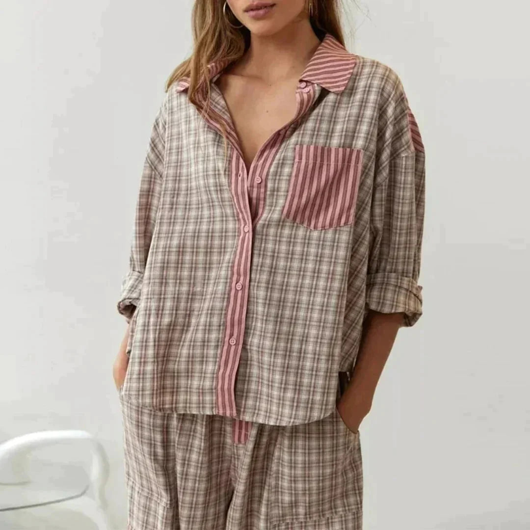 Callieâ"¢ï¸ Geruite pyjama voor dames