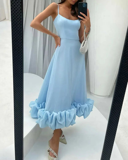 Elegantes knöchellanges Slip-Kleid