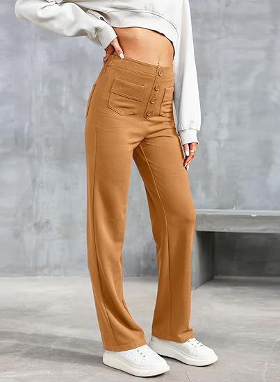 Broek met hoge taille en stretch