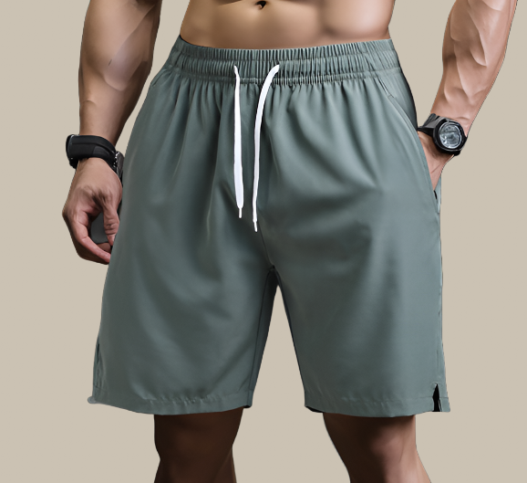 Aqua Di Man Gym Short | Ademende mid short met stretch voor heren