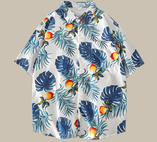 Calabasa Hawai Shirt | Strand hemd met korte mouwen voor heren