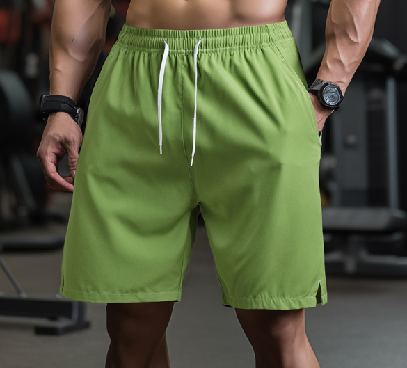 Aqua Di Man Gym Short | Ademende mid short met stretch voor heren