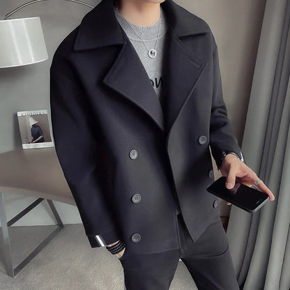 Zeta Trenchcoat | Casual Oversized Double-Breasted Herenjas met Kraag